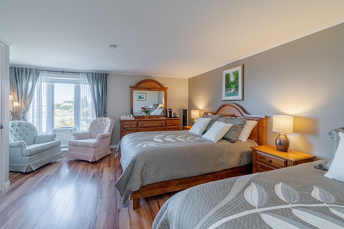 Kamouraska is one of the most beautiful villages of Quebec, La Rose bedroom.