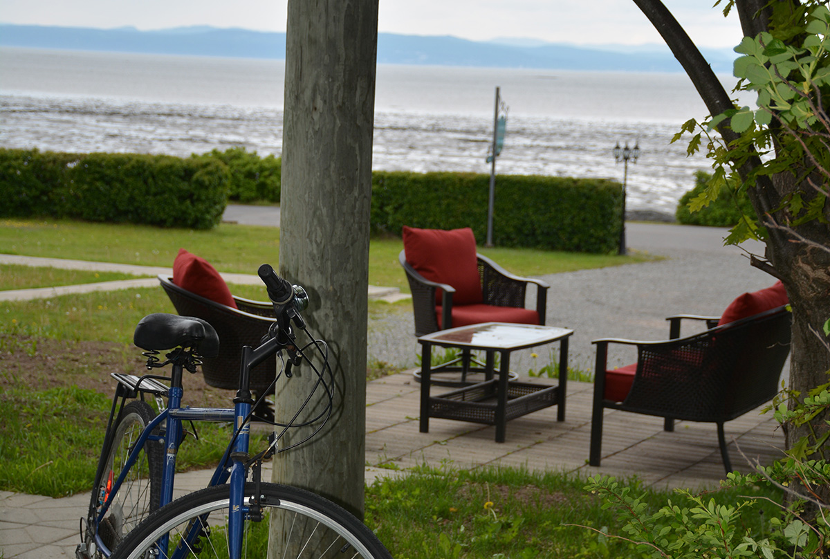 Kamouraska is one of the most beautiful villages of Quebec, cycling.